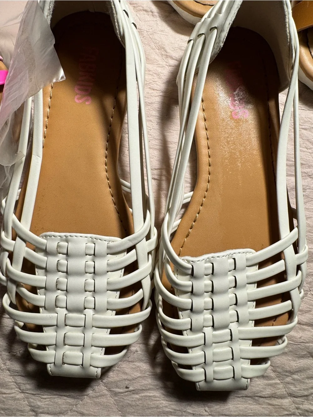 Set of 4 girls sandals some new and some barely worn